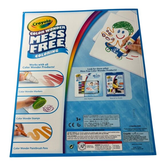 Crayola Color Wonder Mess Free Coloring Kit With Markers & Stamps Set - Picture 2 of 7